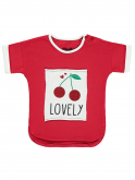 Bebeto Kırmızı Kız Çocuk Tshirt BB001460