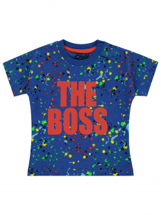ChatonDor Mavi Erkek Çocuk Tshirt BB001050