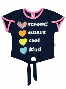 BabyZ Lacivert Kız Çocuk Tshirt BB001230
