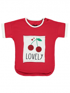 Bebeto Kırmızı Kız Çocuk Tshirt BB001460