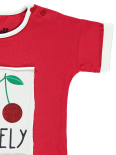 Bebeto Kırmızı Kız Çocuk Tshirt BB001460
