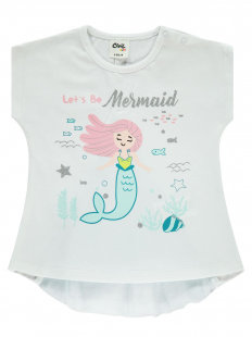 HelloBaby Beyaz Kız Çocuk Tshirt BB00630